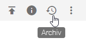 Hier wird die Schaltfläche "Archiv" eines Katalogeintrags angezeigt.