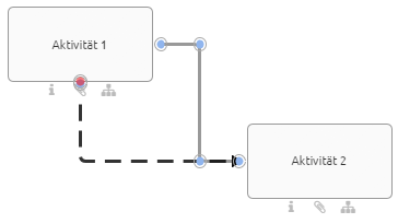 Dieser Screenshot zeigt das Umhängen einer Verbindung an einen anderen Port.