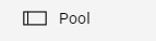 Dieser Screenshot zeigt das Symbol "Pool" aus der Symbolpalette.