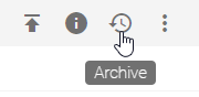 The "Archive" button of a catalog entry is shown here.
