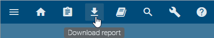 The "Download report" of the menu bar is displayed here.
