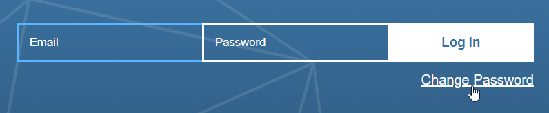 Here, the "Change password" button of the login screen is displayed.
