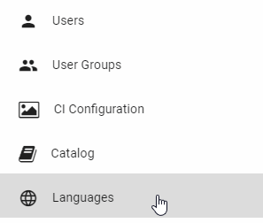The "Languages" tab of administration area is highlighted in this screenshot.