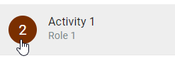 The click on the number of an activity is displayed here.