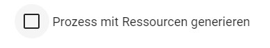 Der Screenshot zeigt die Option, zusätzliche Ressourcen im BPMN-Prozess-Entwurf anzufordern.