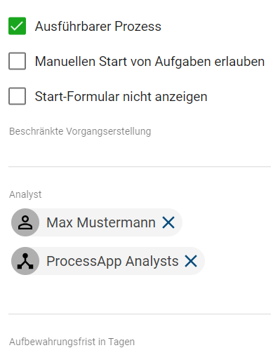 Der Screenshot zeigt das gepflegte Attribut "Analyst".