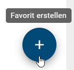 Der Screenshot zeigt die Schaltfläche "Favorit erstellen".