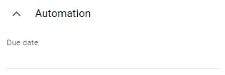 The screenshot shows the attribute group automation where you can set a dynamic due date.