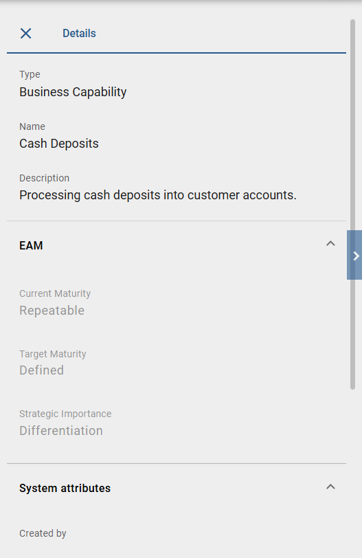The screenshot shows how you can view attributes of related objects of the context object.