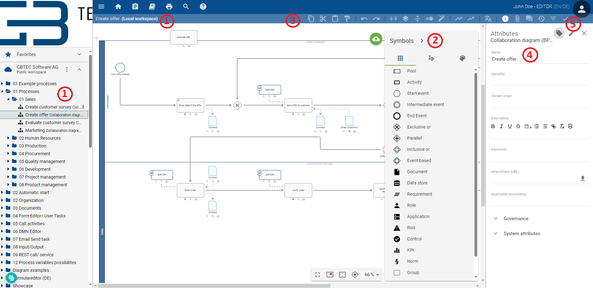 Here, the modeling area is displayed in the old user interface.