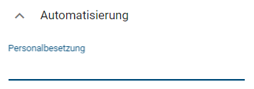 Hier ist das Attribut "Personalbesetzung" eines Diagrams aus BIC Process Design gezeigt.