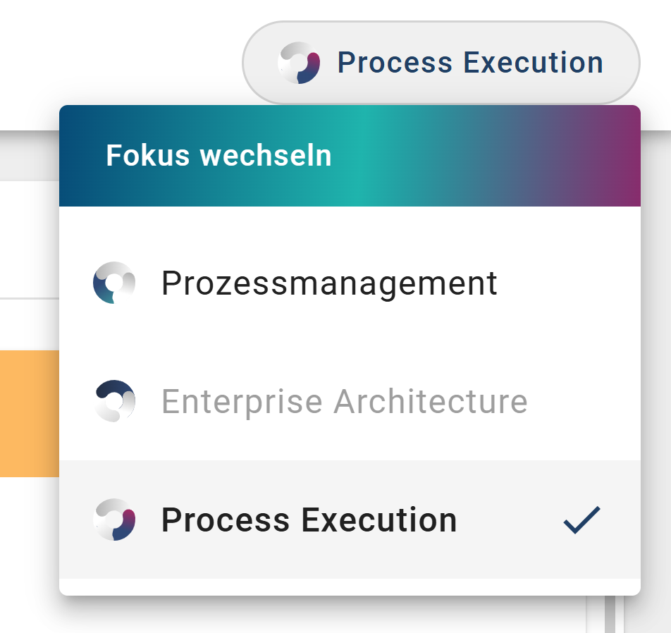 Dieser Screenshot zeigt die Option, den Fokus zu ändern.