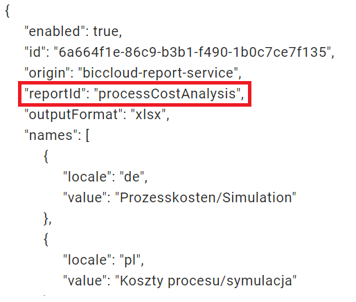Der Screenshot zeigt den Report Deskriptor mit der hervorgehobenen Variable "reportId" an.