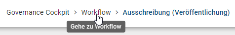 In diesem Screenshot wird Sie die Funktion "Zurück zu den Workflows" abgebildet.