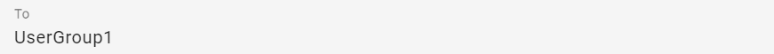 The screenshot shows the email-template-editor in BIC Process Design and additionally the *To* field.