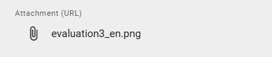 This screenshot shows the paperclip in the chip of a referenced object is marked. A click on it opens the attachment of it.