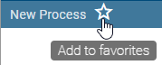 In the menu bar, the "Add to favorites" button in shape of a star appears next to the name of the diagram.