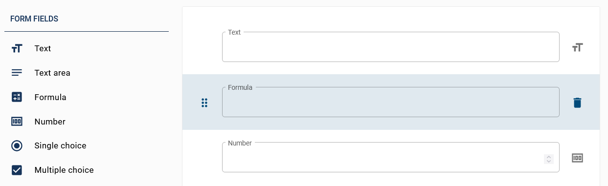 The screenshot which is displayed here shows the form editor after adding a new form field.